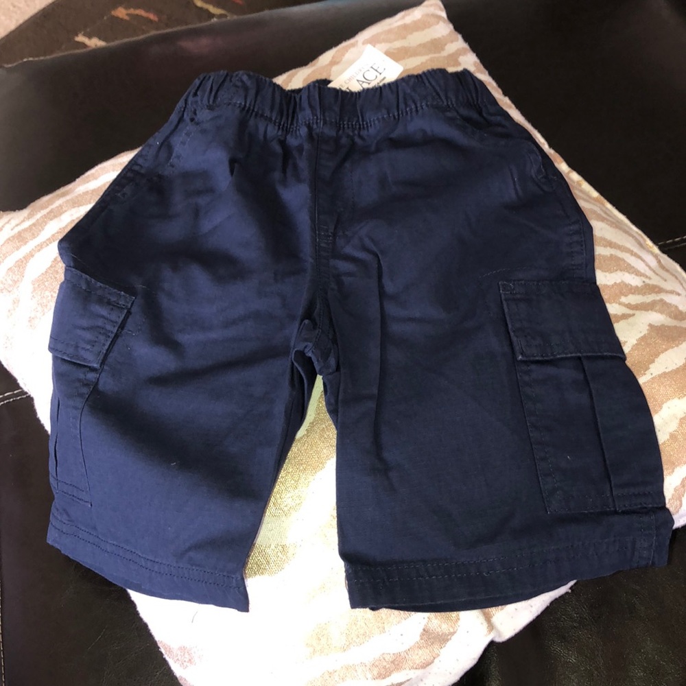 Boys Navy Cargo Shorts